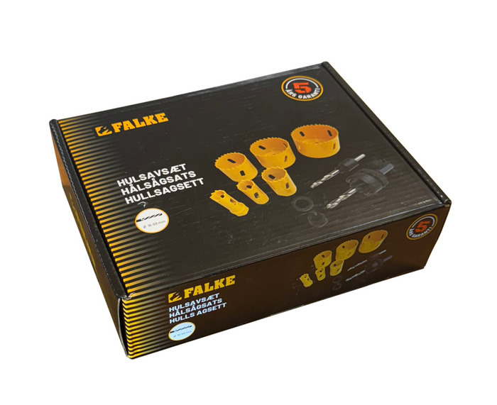 Falke elektriker hullsagsett med 6 deler